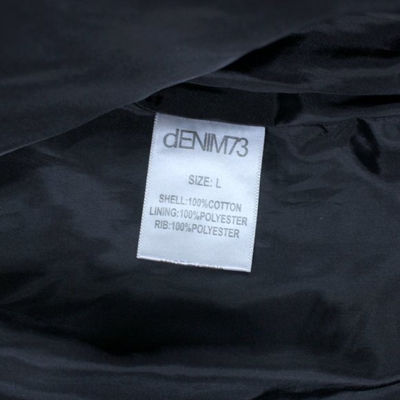 Men's D73 DENIM 73 Jacket, Grey Size L - Picture 2 of 13